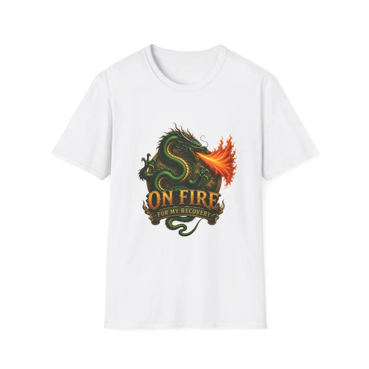 On Fire For My Recovery dragon design