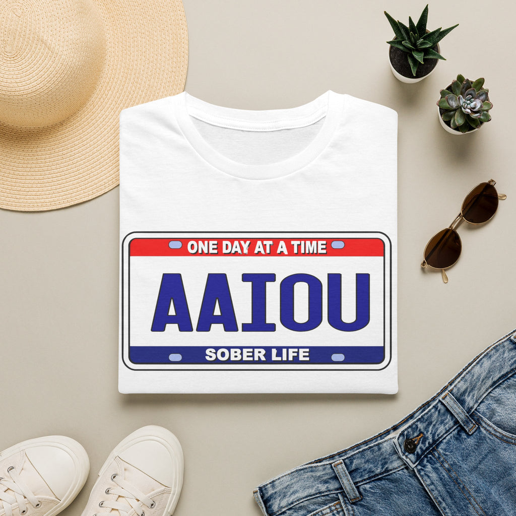 One Day at a Time – AAIOU Sober Life Recovery Tee