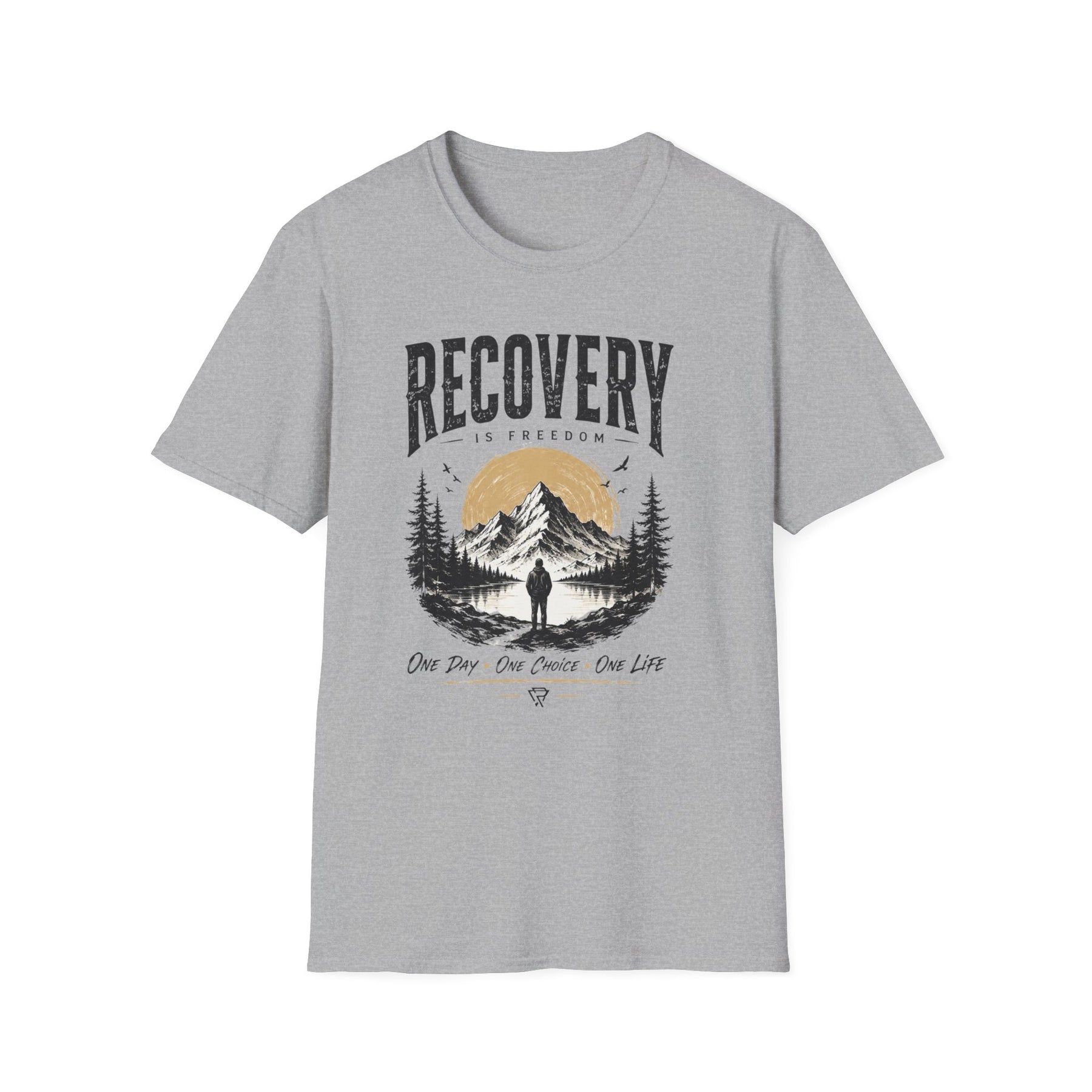 Recovery Is Freedom Tee – Nature Inspired Sober Lifestyle Shirt – DPR Recovery Tee