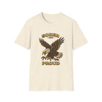 Sober and Proud Eagle Tee – design detail | DPR Recovery Tees