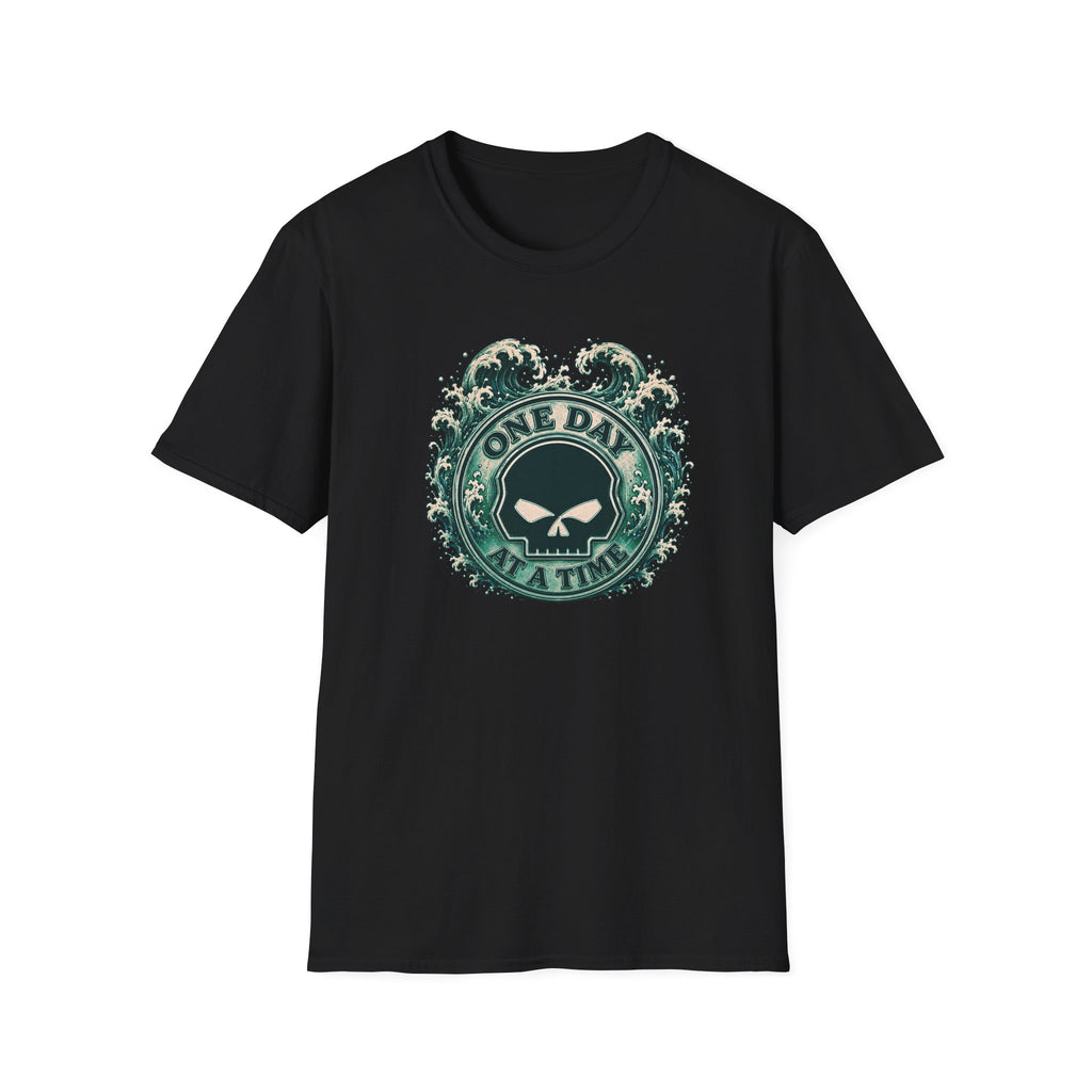 🌊 One Day at a Time Ocean Wave Recovery Tee 🌊