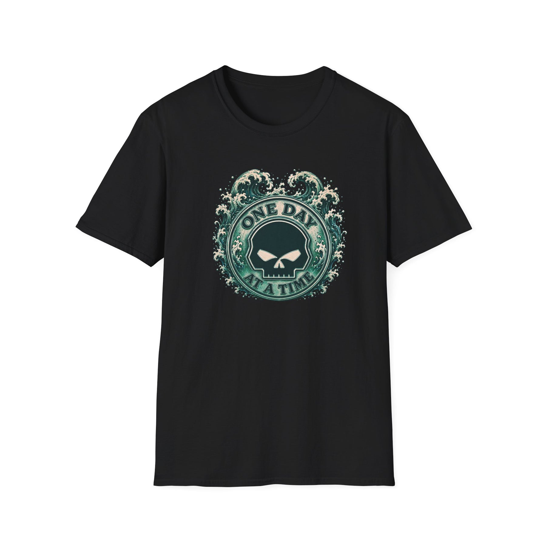 🌊 One Day at a Time Ocean Wave Recovery Tee 🌊 – DPR Recovery Tee