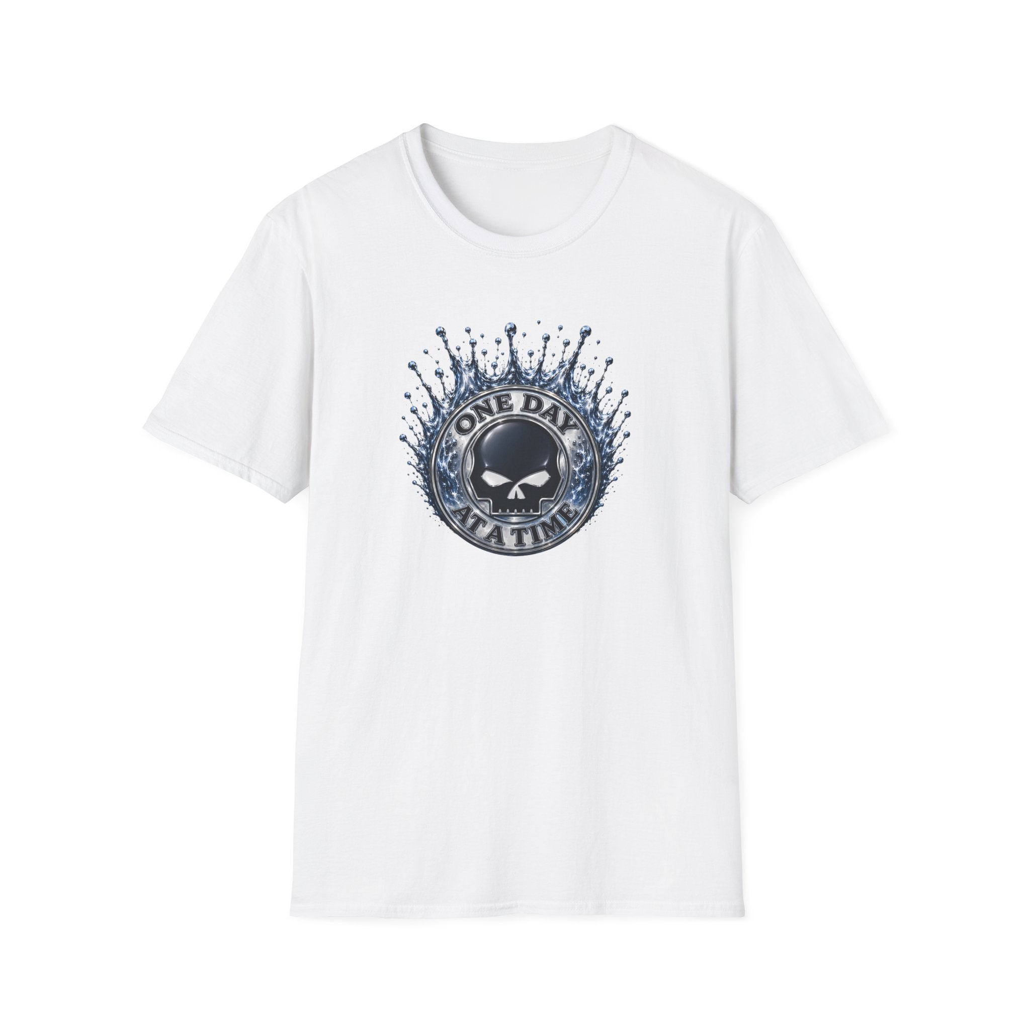 💧 One Day at a Time Liquid Steel Recovery Tee 💧