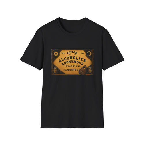 Clean & Sober Spirit Board T-Shirt | Vintage Recovery Board Graphic Tee | Alcoholics Anonymous Inspired Recovery Apparel