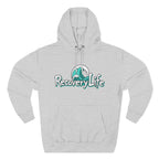 Recovery Life Wave Hoodie – Ocean-Inspired Sobriety & Addiction Recovery Sweatshirt