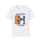 Nobody's Home Recovery Tee – design detail | DPR Recovery Tees
