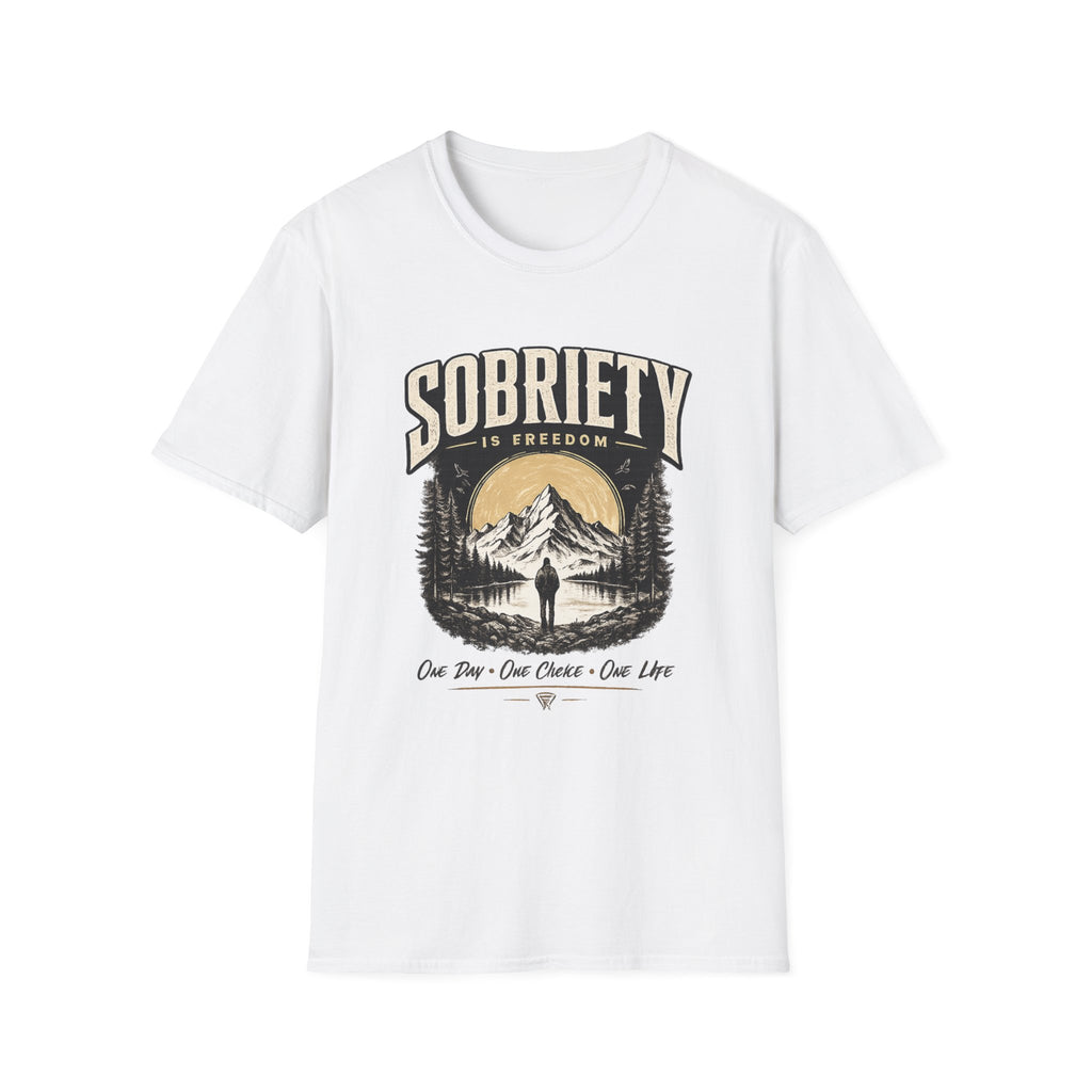 Sobriety Is Freedom – One Day One Choice Tee