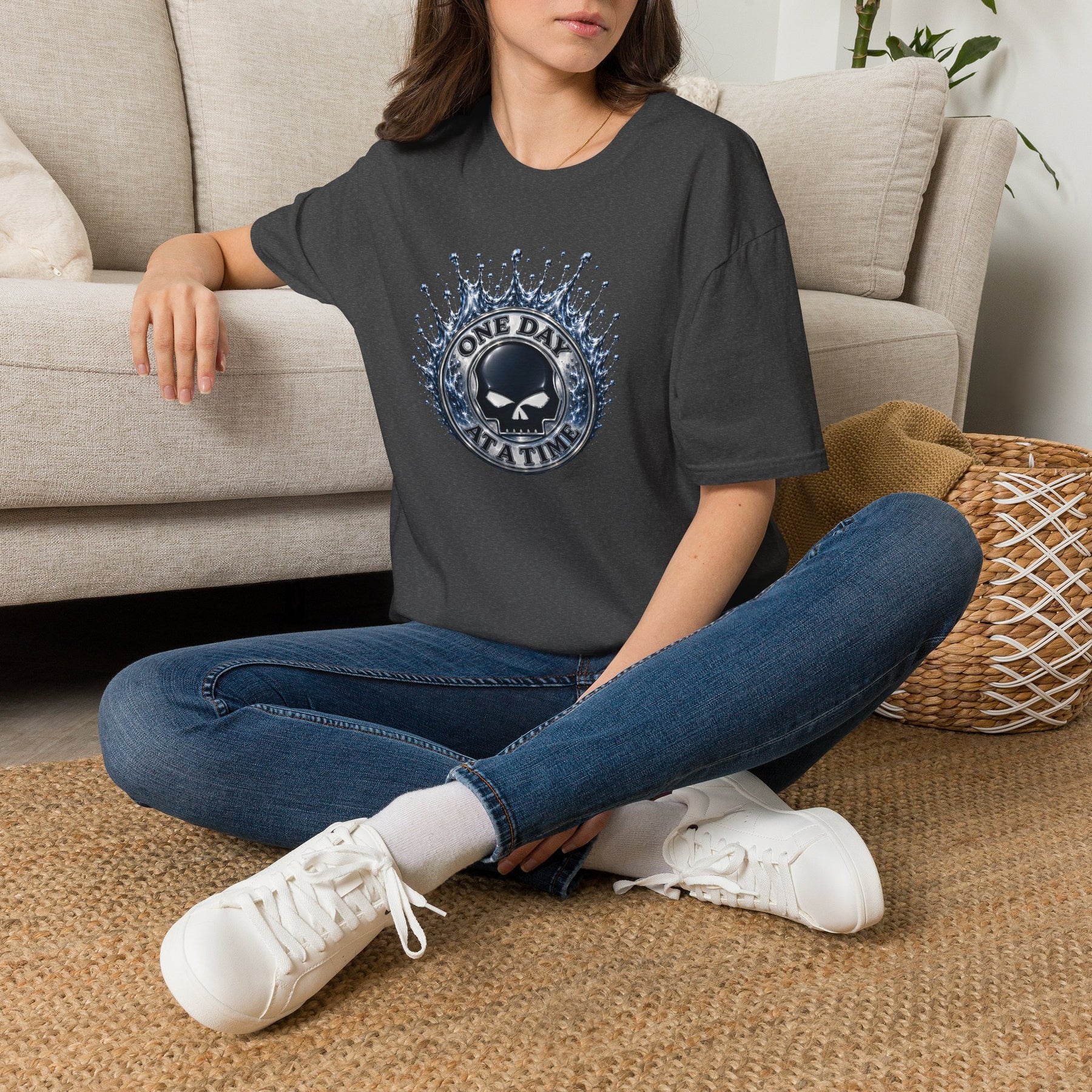 💧 One Day at a Time Liquid Steel Recovery Tee 💧 – DPR Recovery Tee