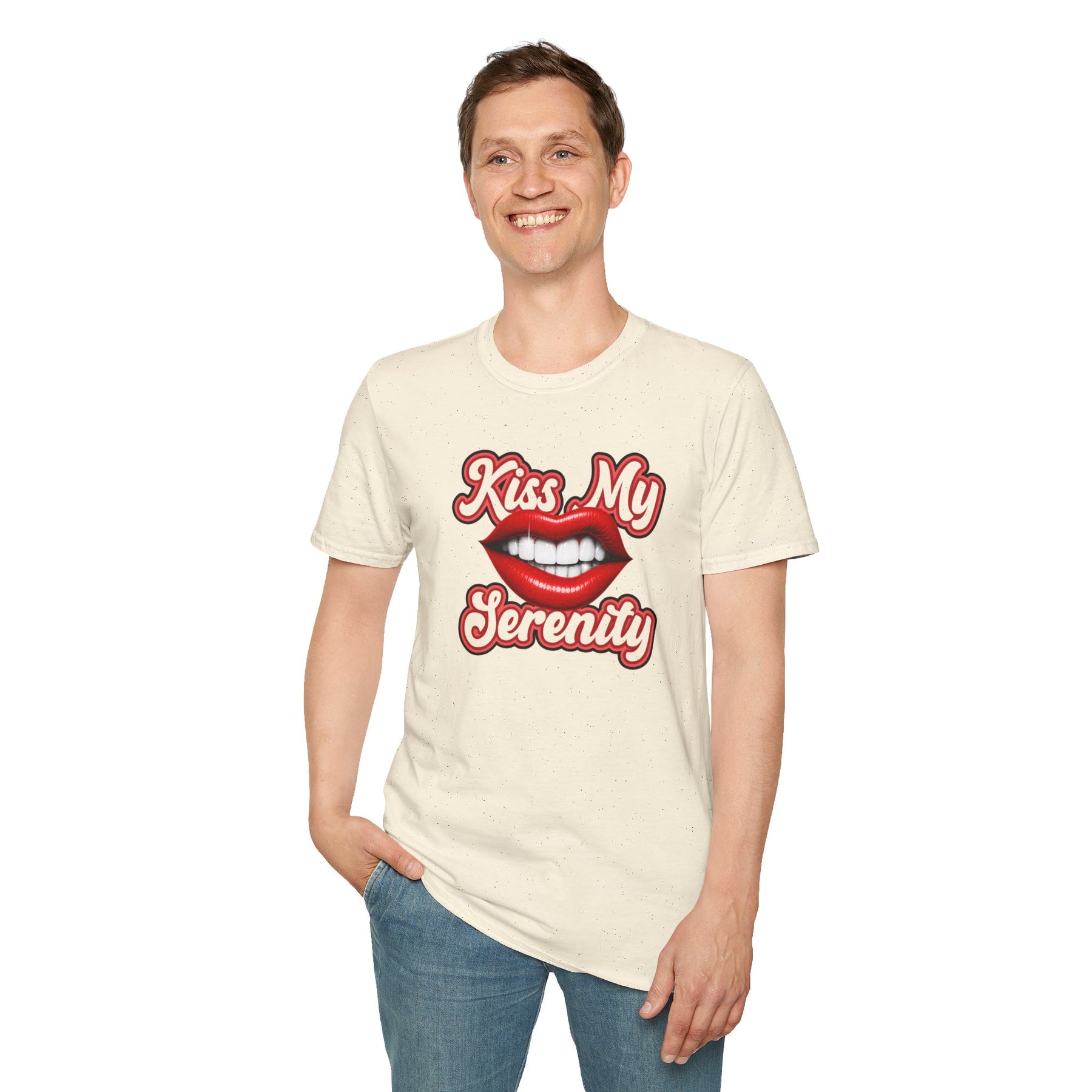 Kiss My Serenity Recovery T-Shirt | Funny Sobriety & Addiction Recovery Graphic Tee – DPR Recovery Tee