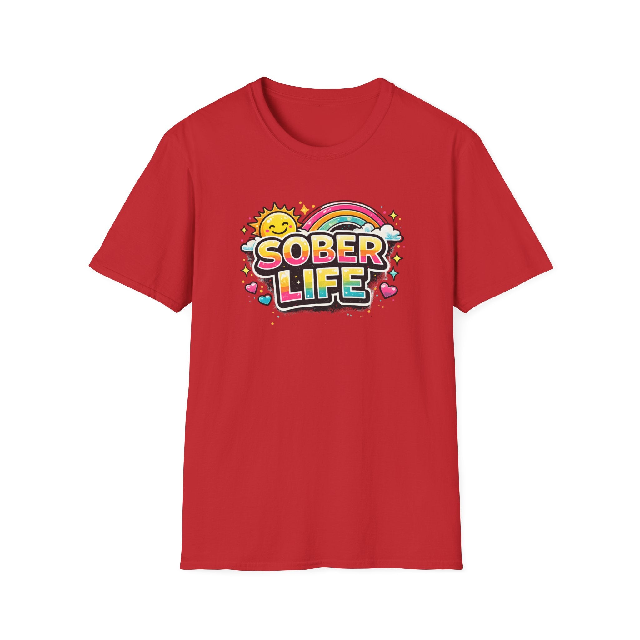Sober Life Tee – Colorful Trendy Recovery Shirt