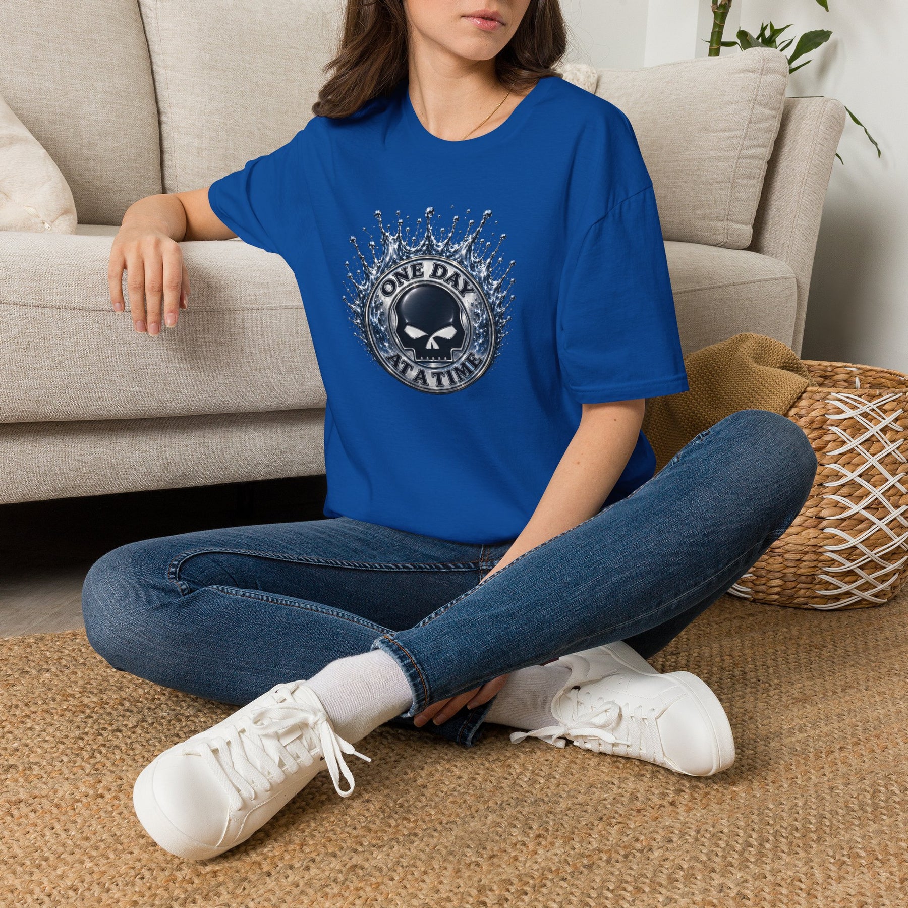 💧 One Day at a Time Liquid Steel Recovery Tee 💧 – DPR Recovery Tee