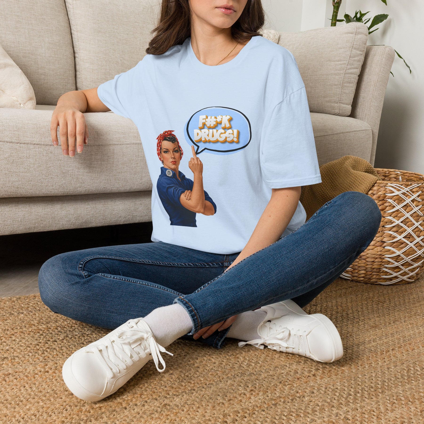 *F#K Drugs Retro Recovery Shirt | Funny Sober T-Shirt | Addiction Recovery Apparel | Clean & Sober Gift | AA NA Recovery Tee