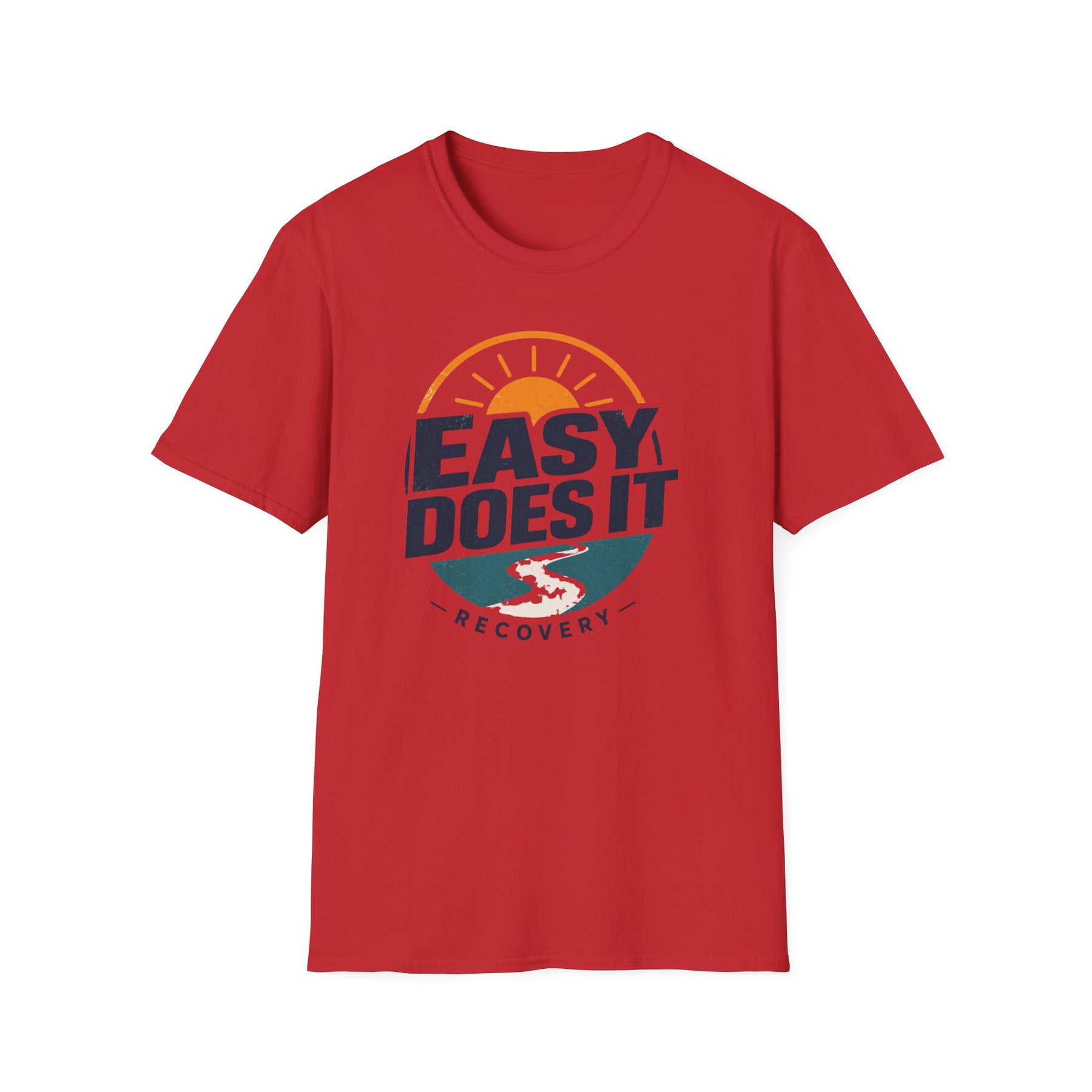 Easy Does It Recovery Tee – Minimalist Sober Lifestyle Shirt – DPR Recovery Tee