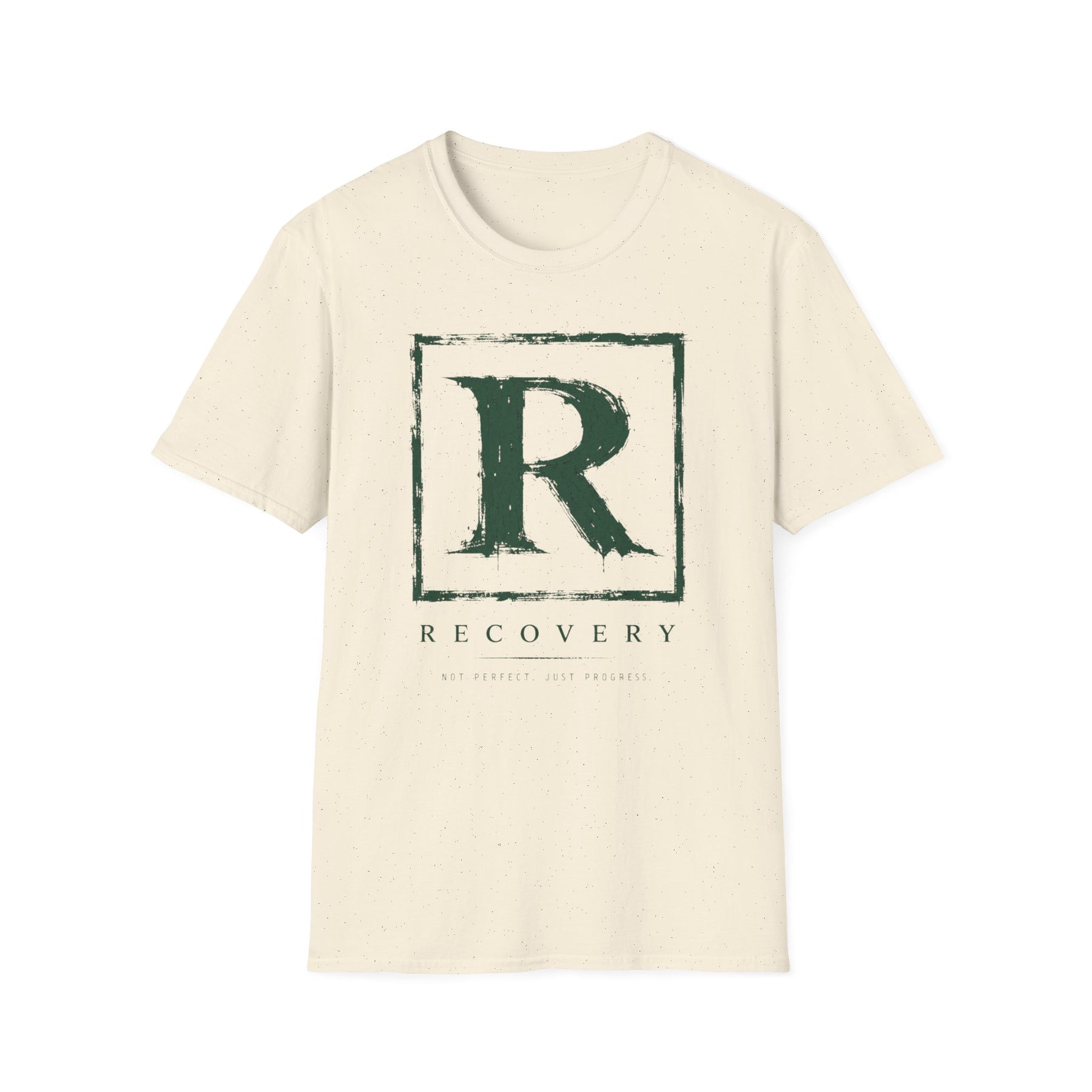 Recovery Not Perfect Just Progress Tee – Minimalist Recovery Shirt – DPR Recovery Tee