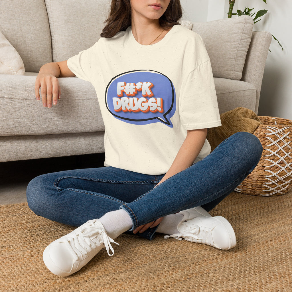 F#*K Drugs T-Shirt | Bold Anti-Drug Recovery Shirt | Sober Lifestyle Graphic Tee | Addiction Recovery Apparel