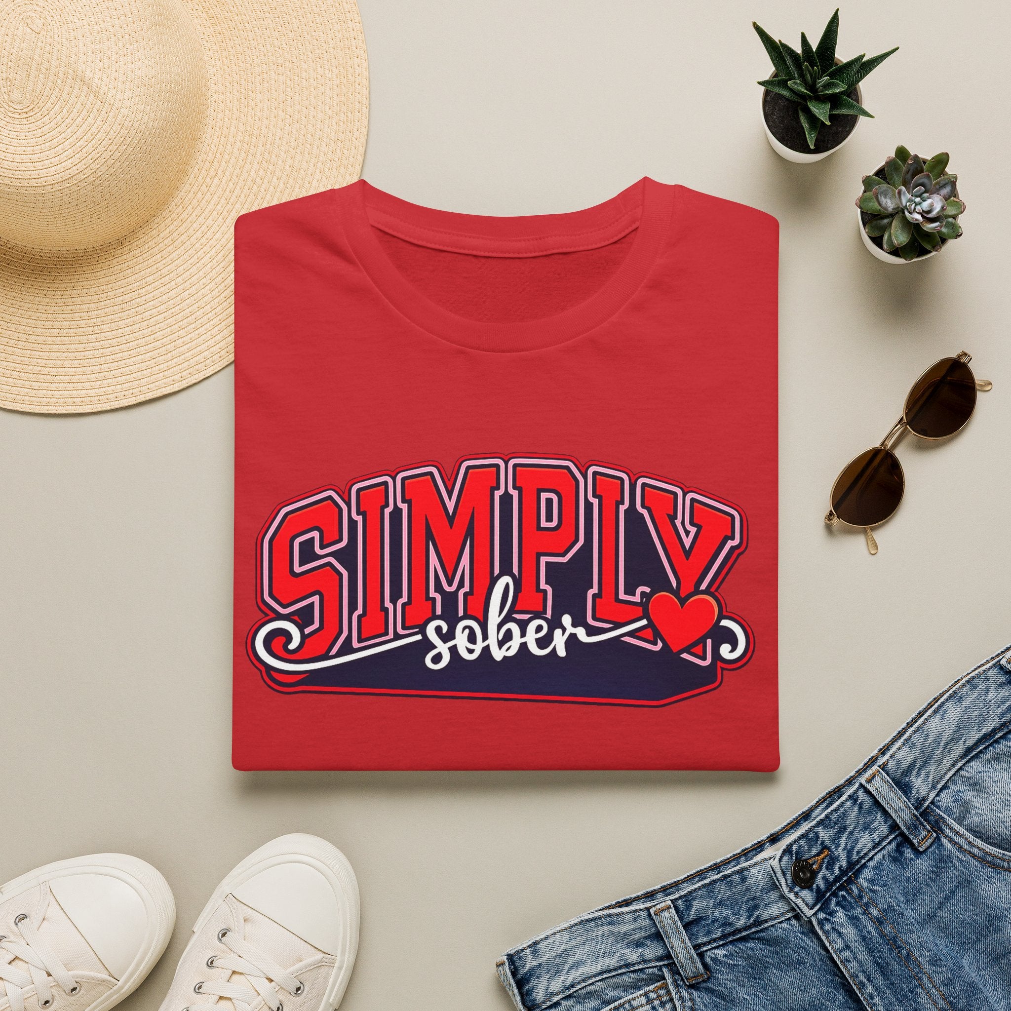 Simply Sober Heart Edition Tee