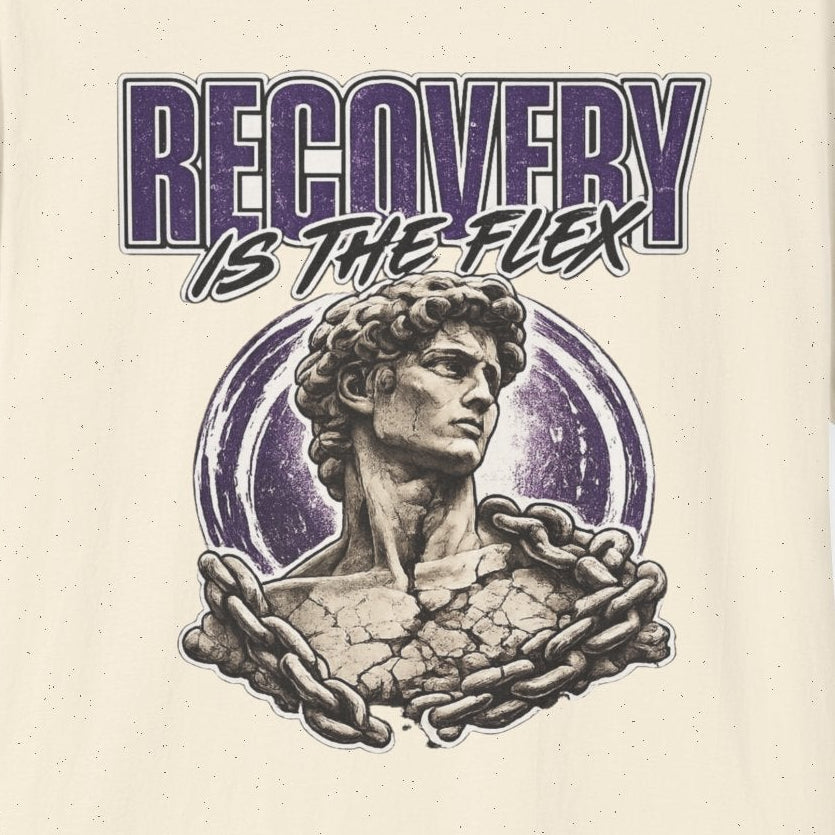 Recovery Is The Flex Chain Breaker Tee – Motivational Recovery Streetwear Shirt