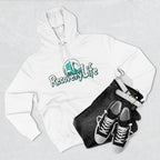 Recovery Life Wave Hoodie – Ocean-Inspired Sobriety & Addiction Recovery Sweatshirt
