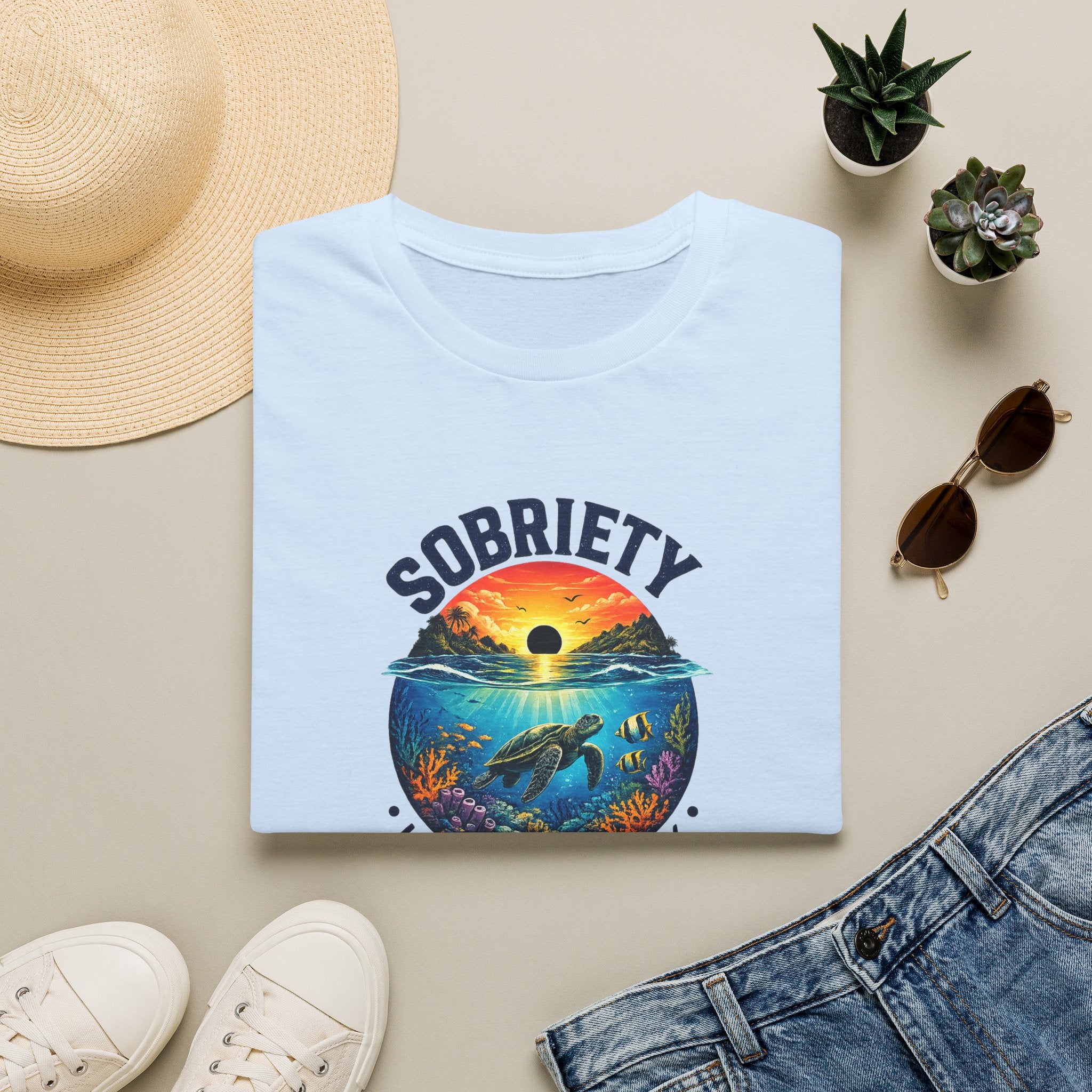 Sobriety Is My Comeback – Sea Turtle Recovery Tee