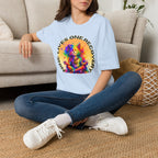 Nine Lives, One Recovery – Meditation Cat Recovery Tee