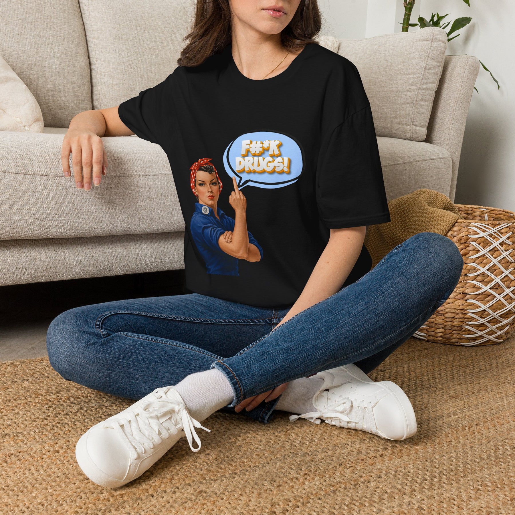 *F#K Drugs Retro Recovery Shirt | Funny Sober T-Shirt | Addiction Recovery Apparel | Clean & Sober Gift | AA NA Recovery Tee