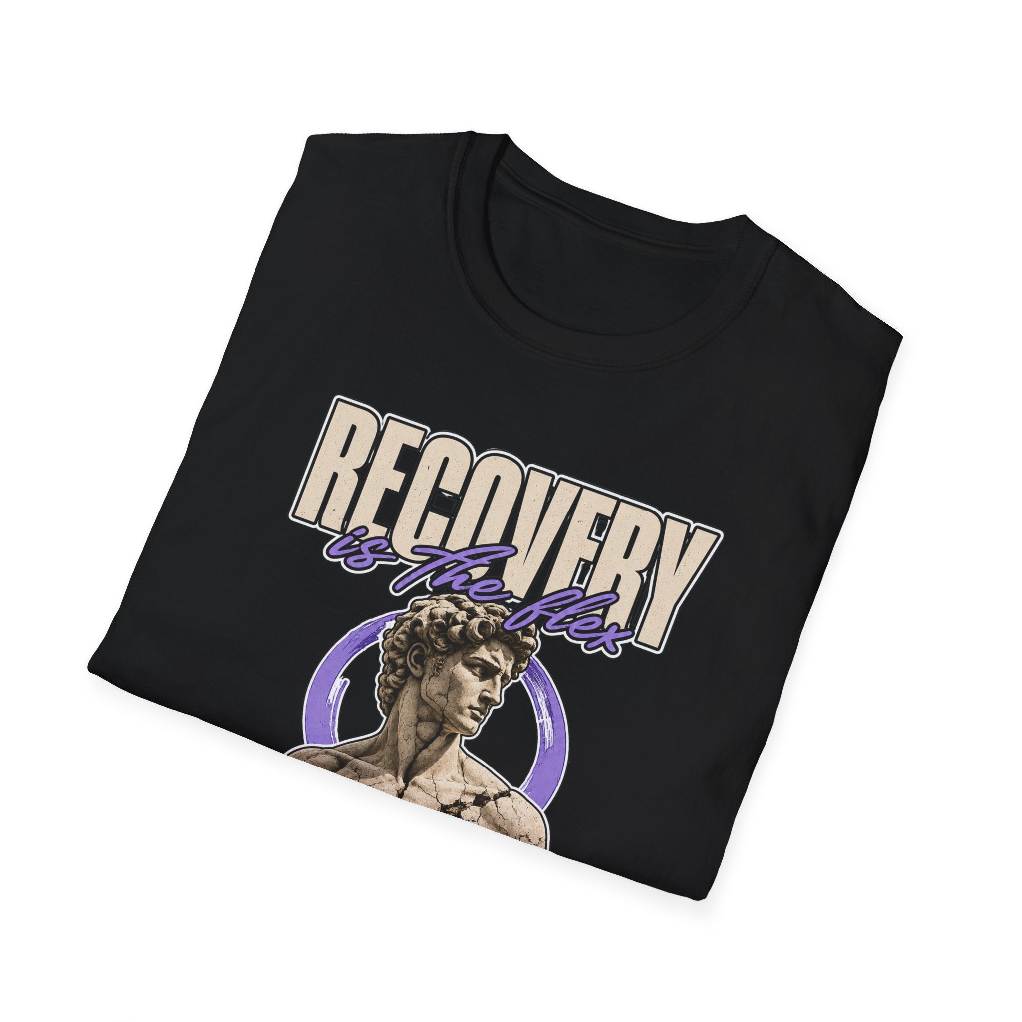 Recovery Is The Flex Tee – Trendy Sober Streetwear Shirt