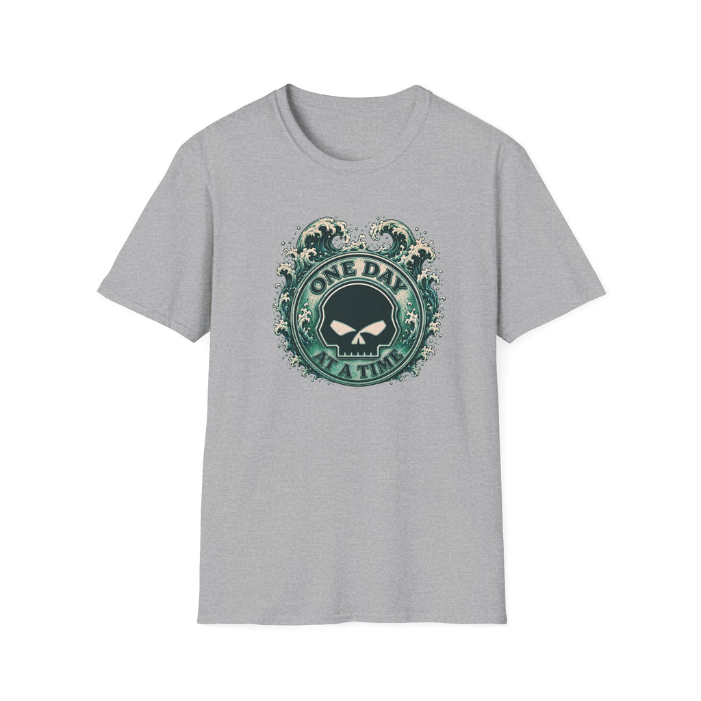 🌊 One Day at a Time Ocean Wave Recovery Tee 🌊