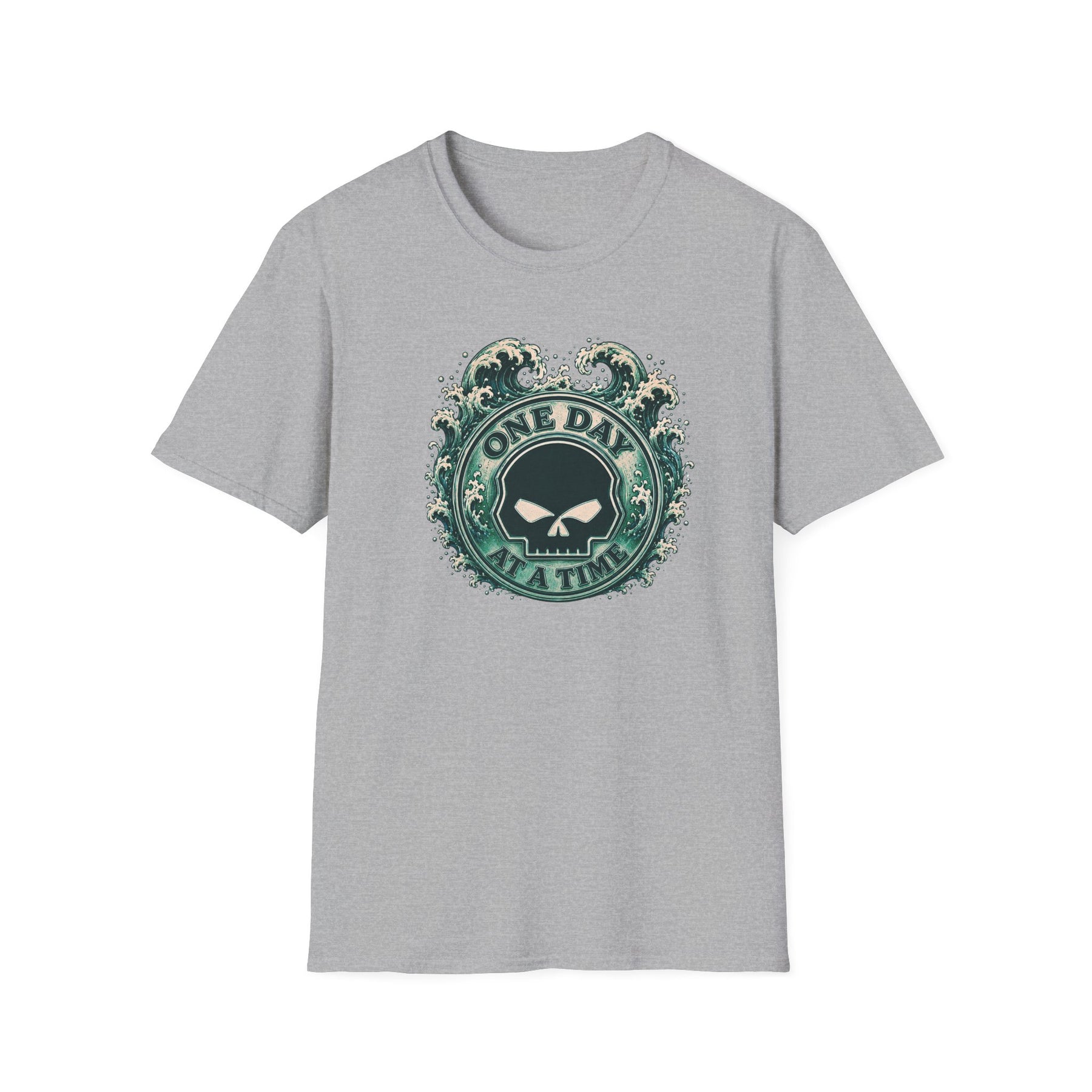 🌊 One Day at a Time Ocean Wave Recovery Tee 🌊 – DPR Recovery Tee