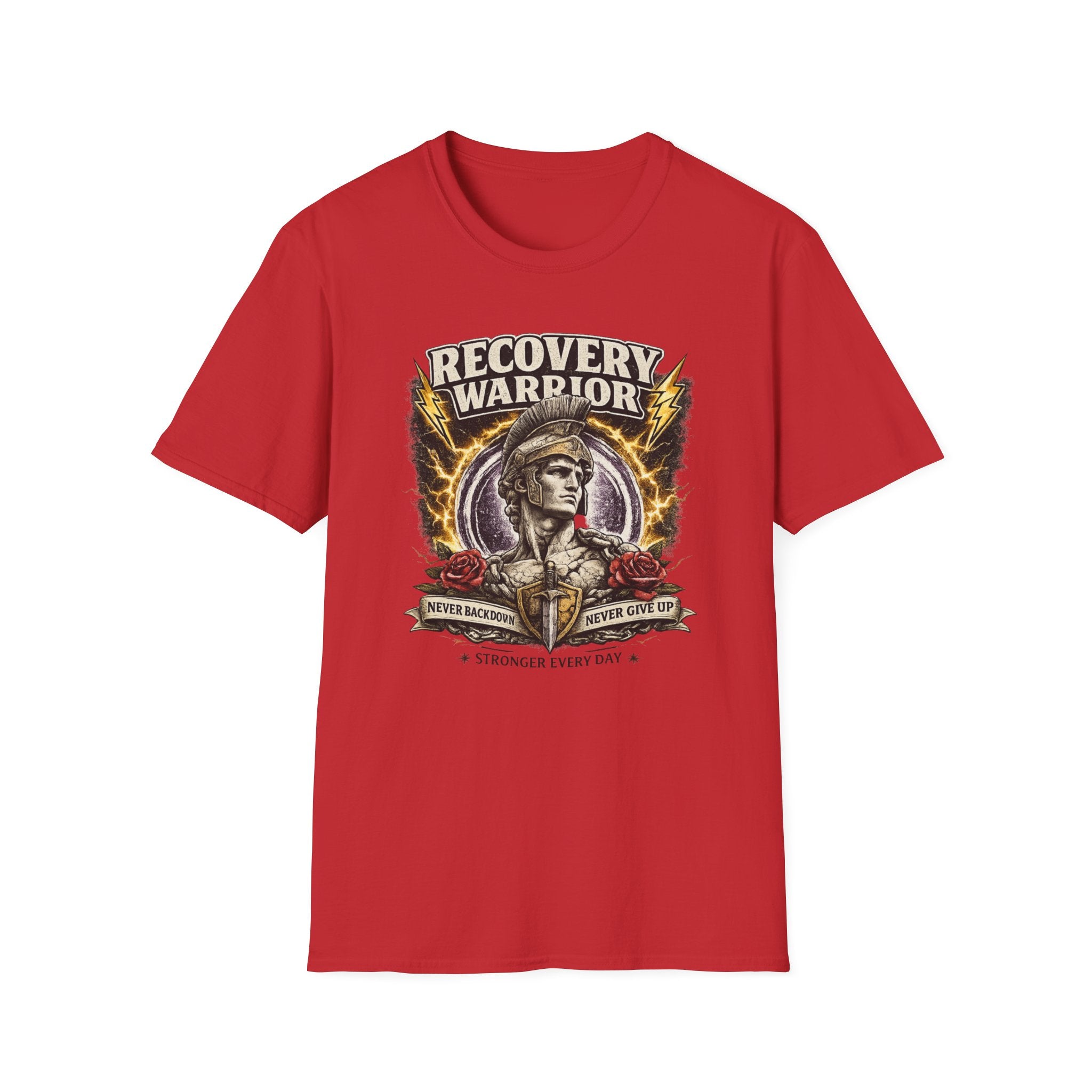 Recovery Warrior Tee – Motivational Sober Streetwear Shirt