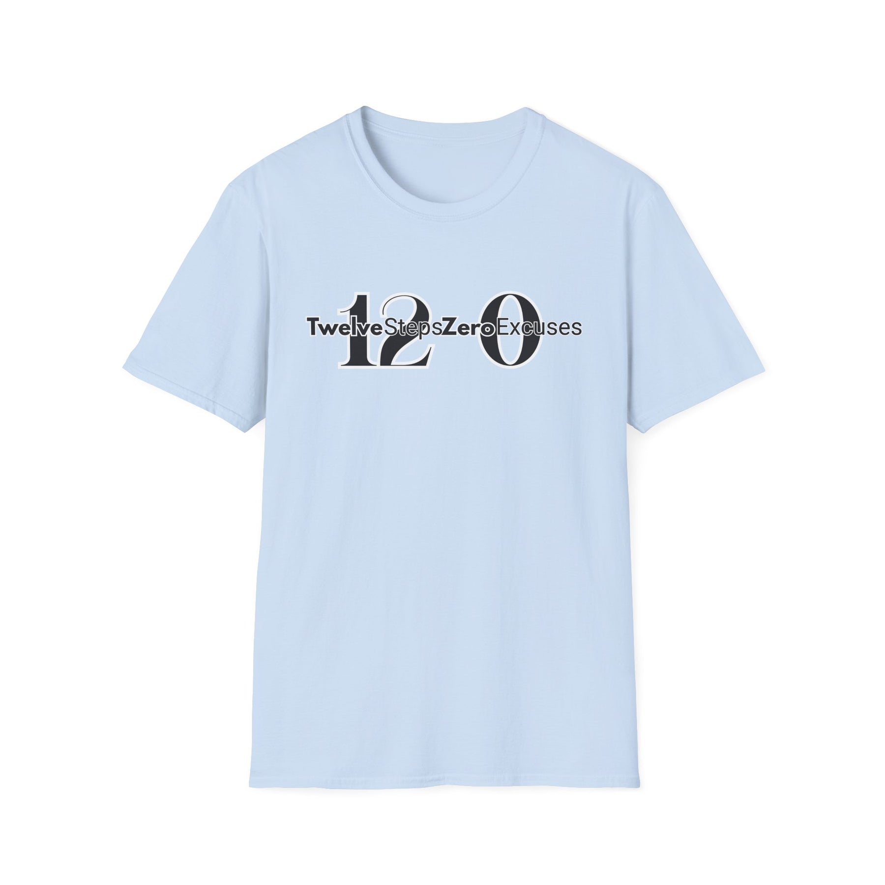 12 & 0 Tee | 12 Steps Zero Excuses Shirt | DPR Recovery Tees – DPR Recovery Tee