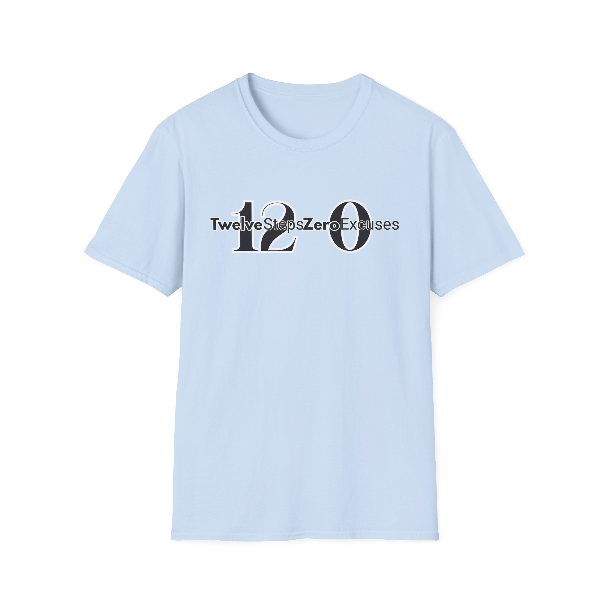12 & 0 Tee | 12 Steps Zero Excuses Shirt | DPR Recovery Tees