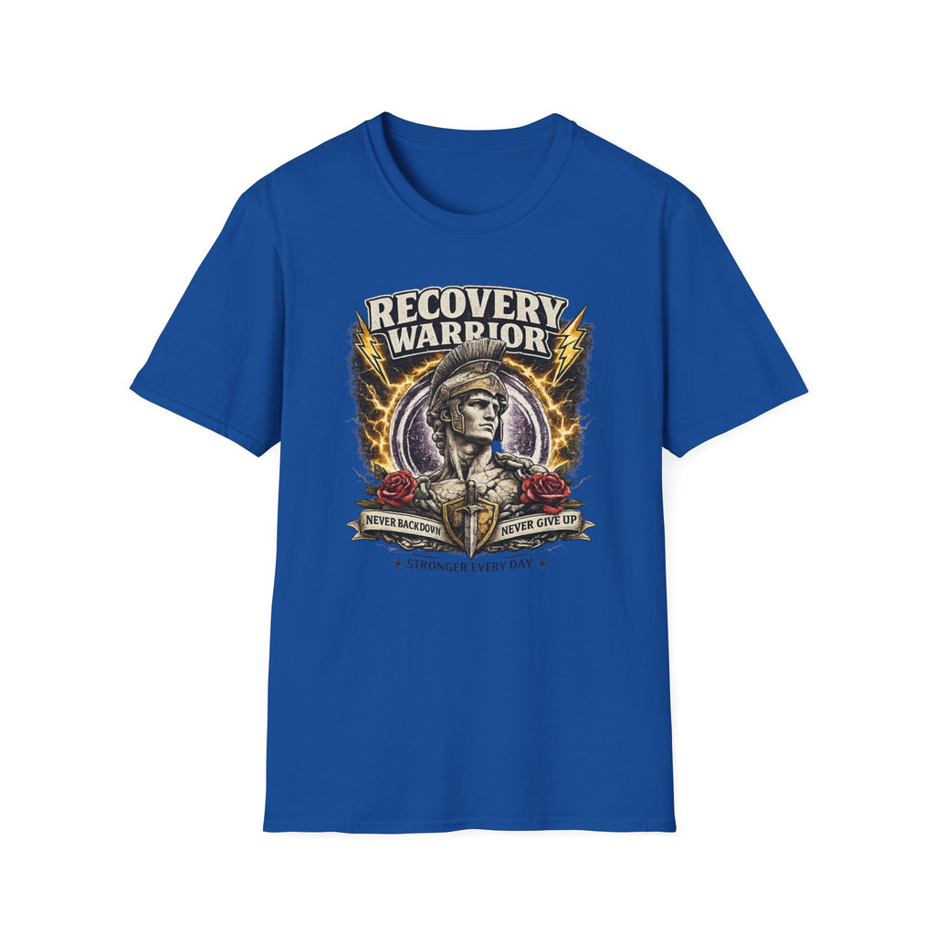 Recovery Warrior Tee – Motivational Sober Streetwear Shirt