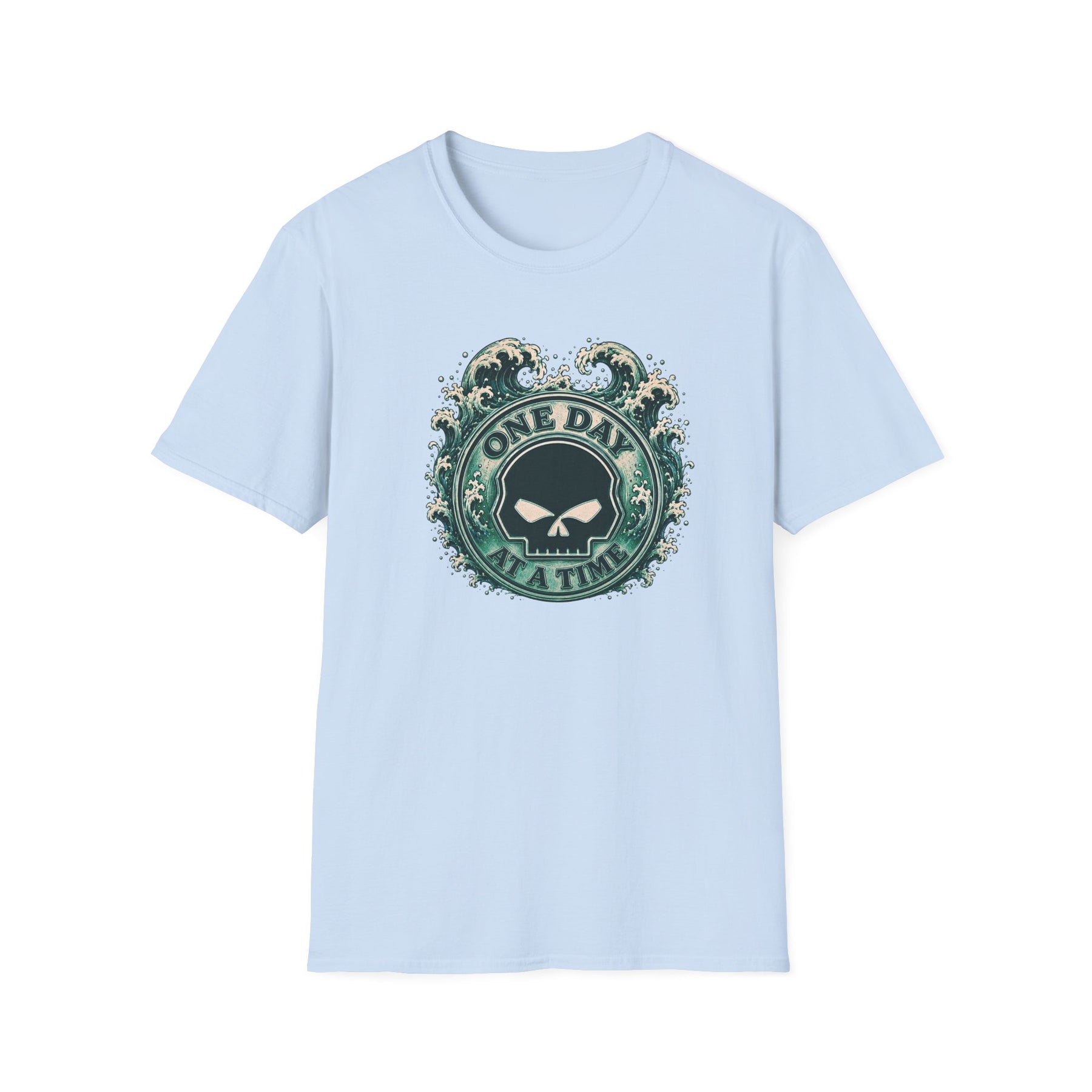 🌊 One Day at a Time Ocean Wave Recovery Tee 🌊 – DPR Recovery Tee
