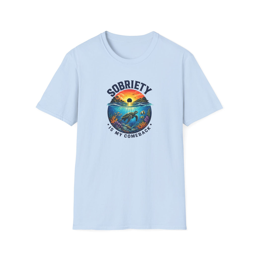 Sobriety Is My Comeback – Sea Turtle Recovery Tee