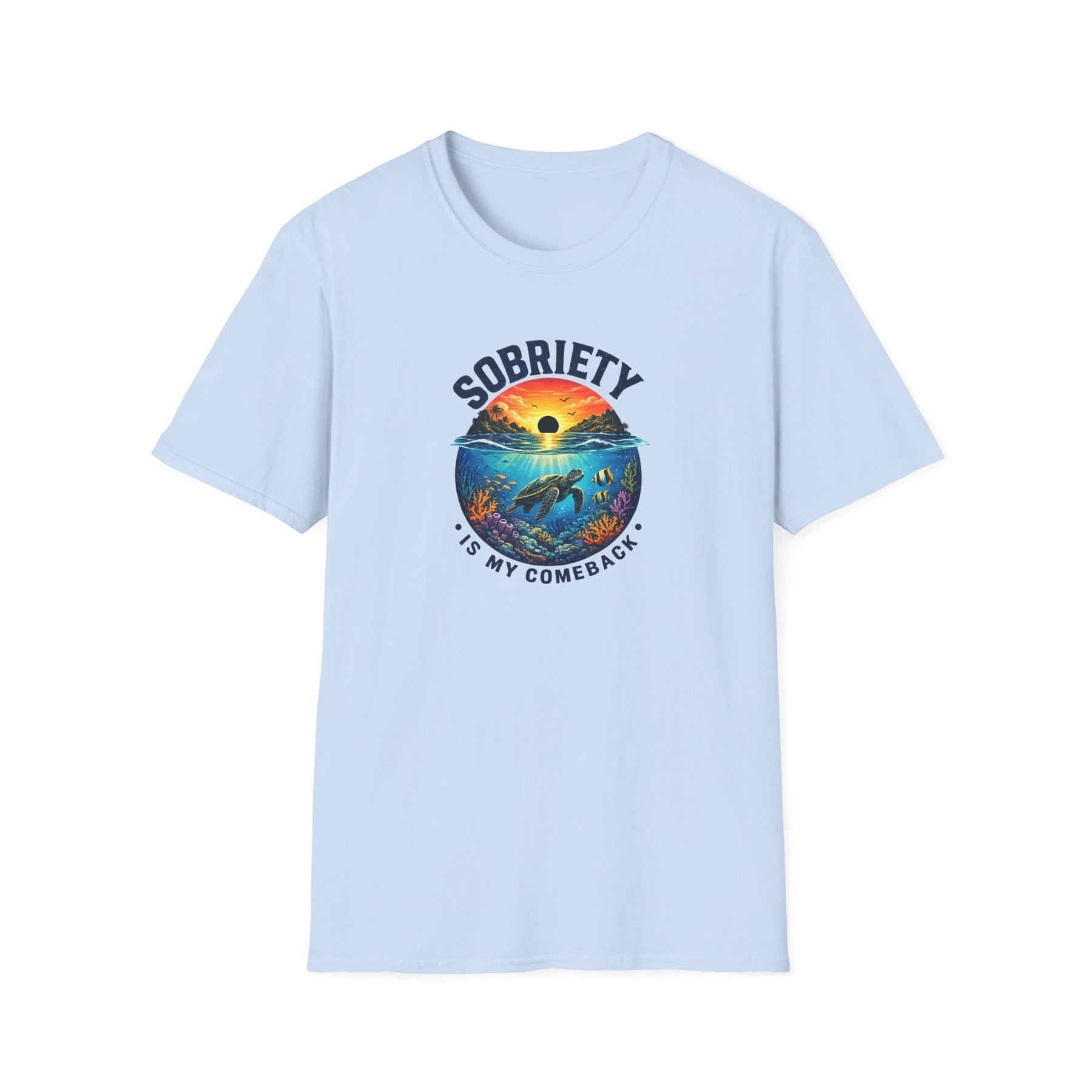Sobriety Is My Comeback – Sea Turtle Recovery Tee – DPR Recovery Tee