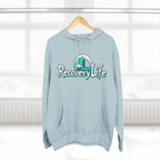 Recovery Life Wave Hoodie – Ocean-Inspired Sobriety & Addiction Recovery Sweatshirt