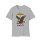 Sober and Proud Eagle Tee – design detail | DPR Recovery Tees