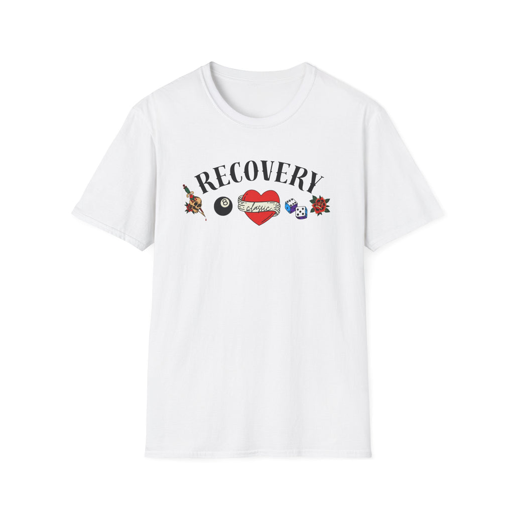 Recovery Classic T-Shirt | Vintage Sobriety & Addiction Recovery Graphic Tee