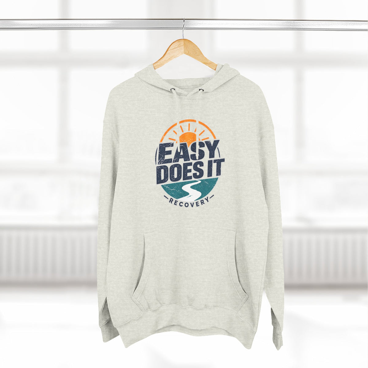Easy Does It Recovery Hoodie – Vintage Sobriety Shirt | AA Inspirational Recovery Tee