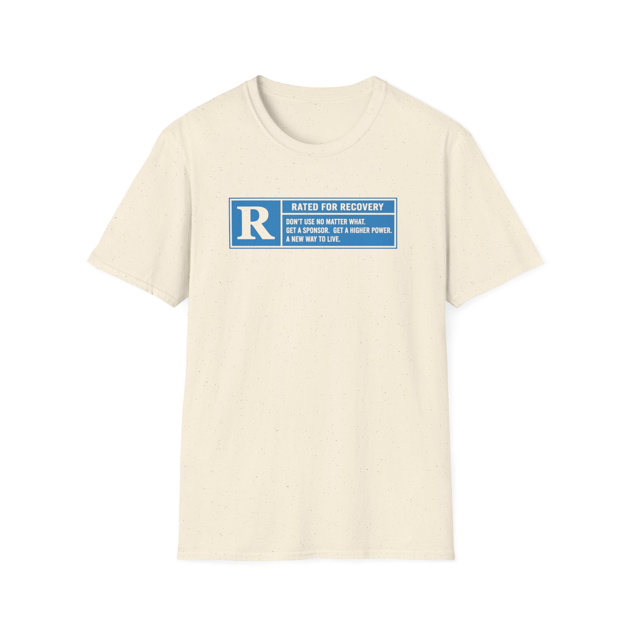 Rated For Recovery Tee – Motivational Sober Lifestyle Shirt