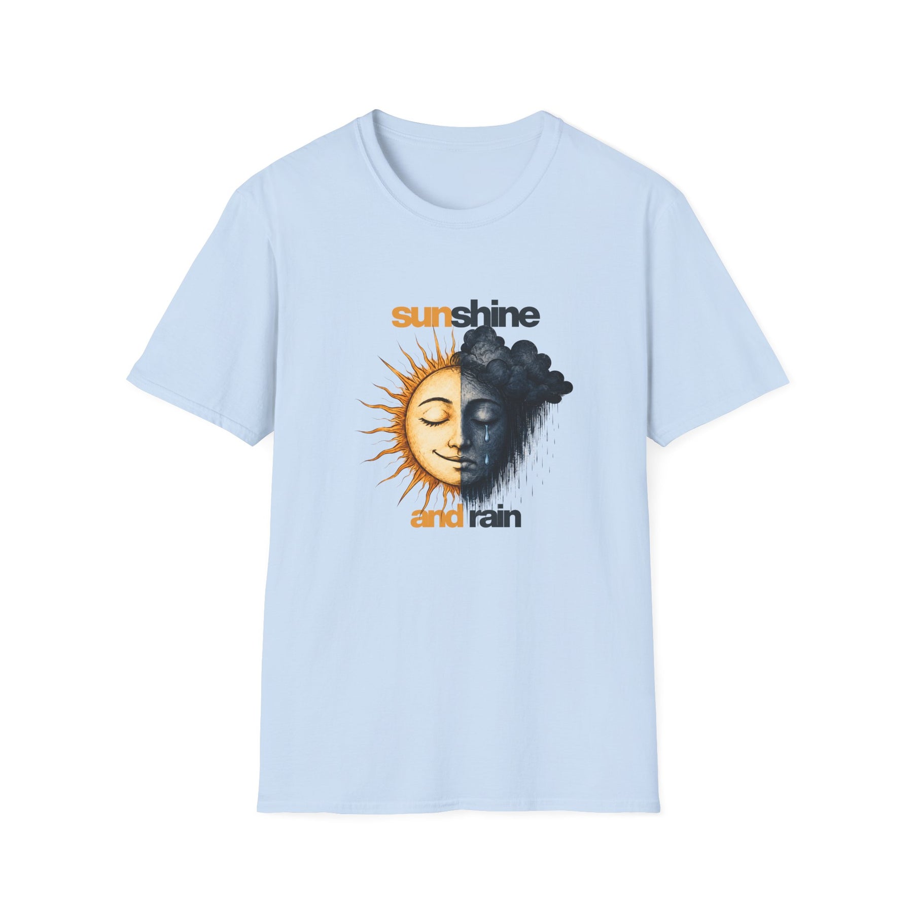 Sunshine and Rain Recovery T-Shirt | Sobriety Inspirational Tee – DPR Recovery Tee
