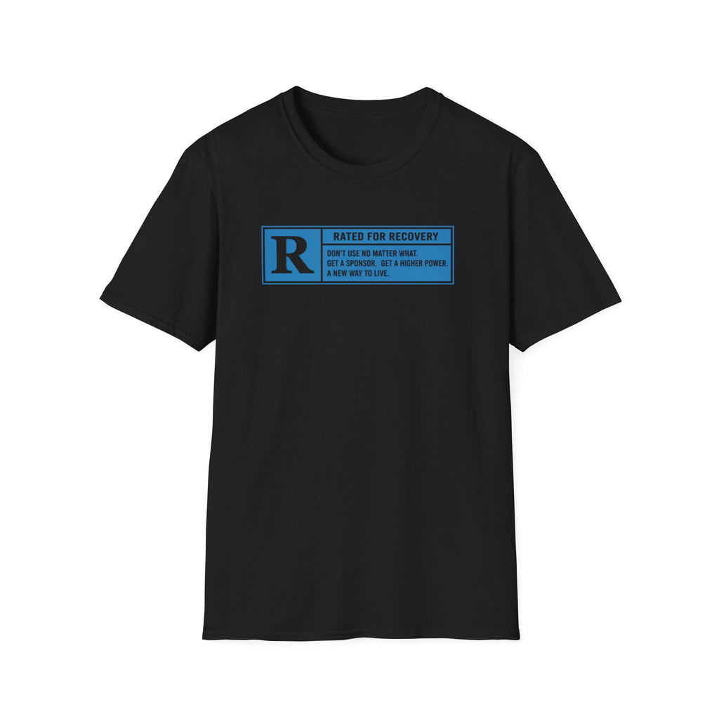 Rated For Recovery Tee – Motivational Sober Lifestyle Shirt – DPR Recovery Tee