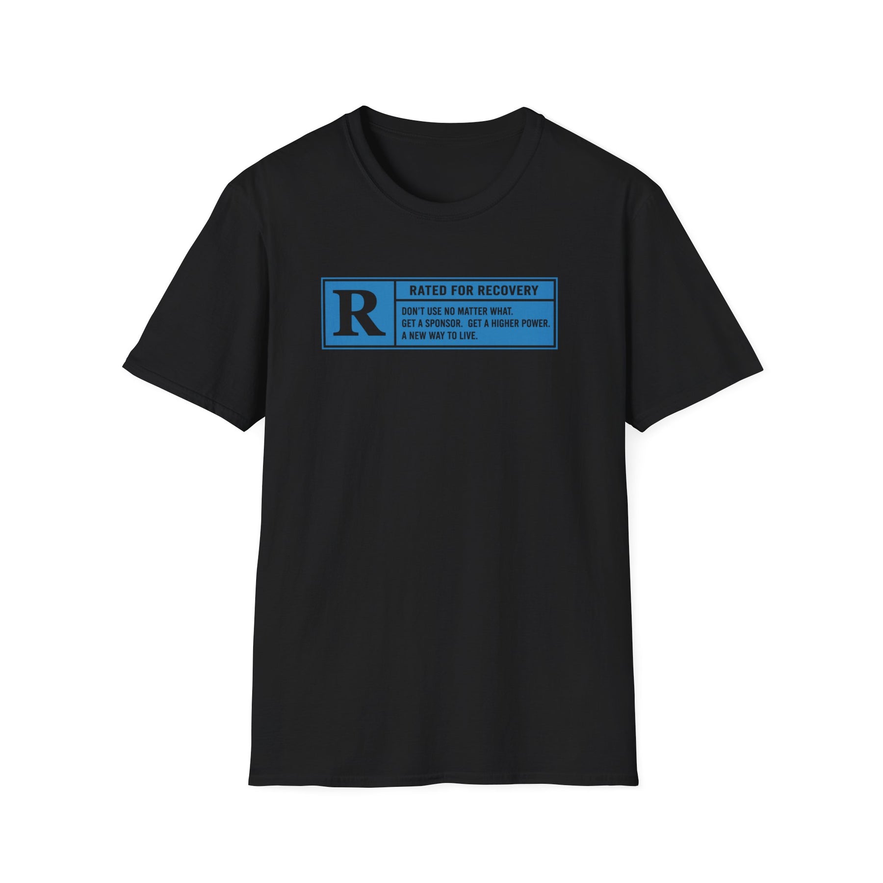 Rated For Recovery Tee – Motivational Sober Lifestyle Shirt – DPR Recovery Tee