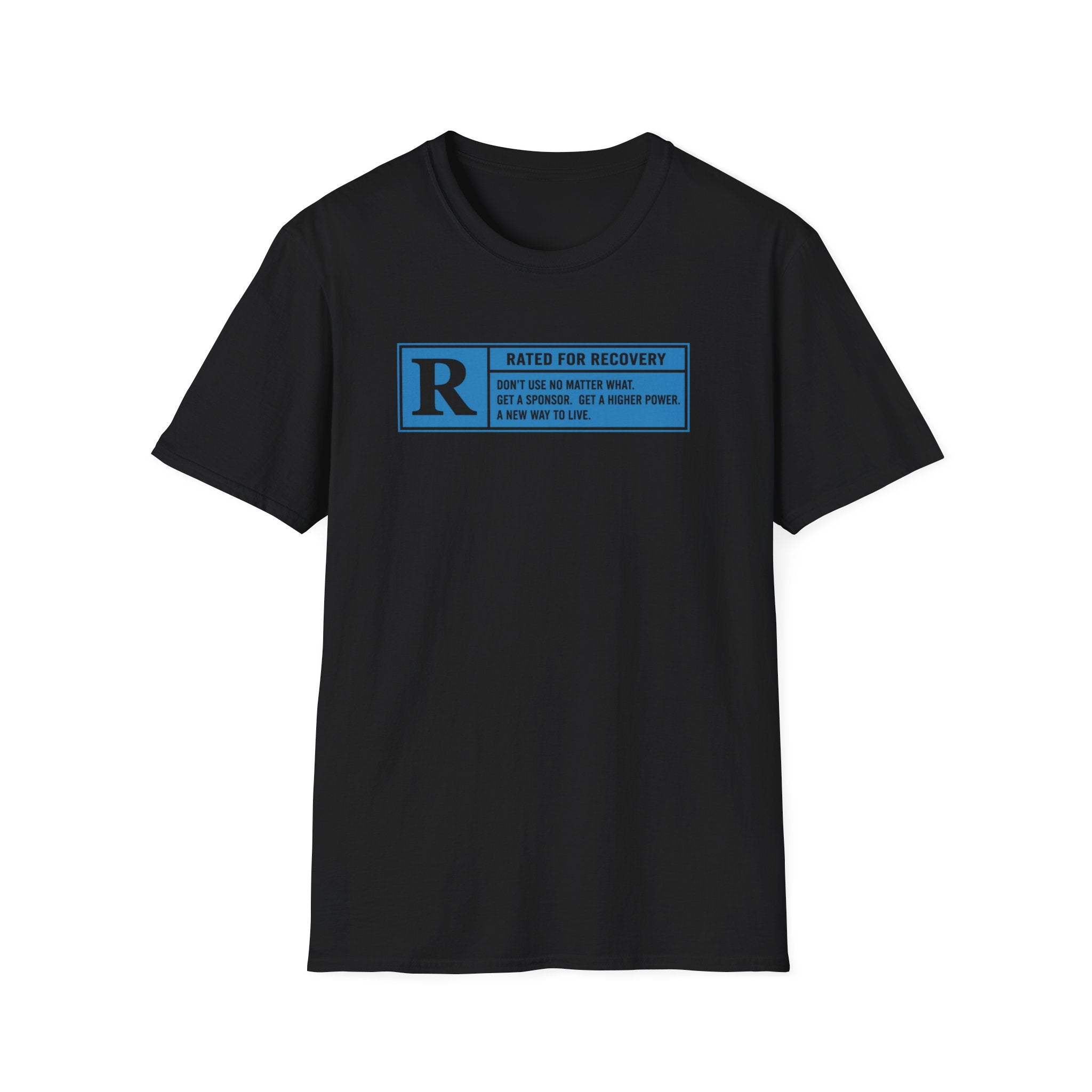 Rated For Recovery Tee – Motivational Sober Lifestyle Shirt