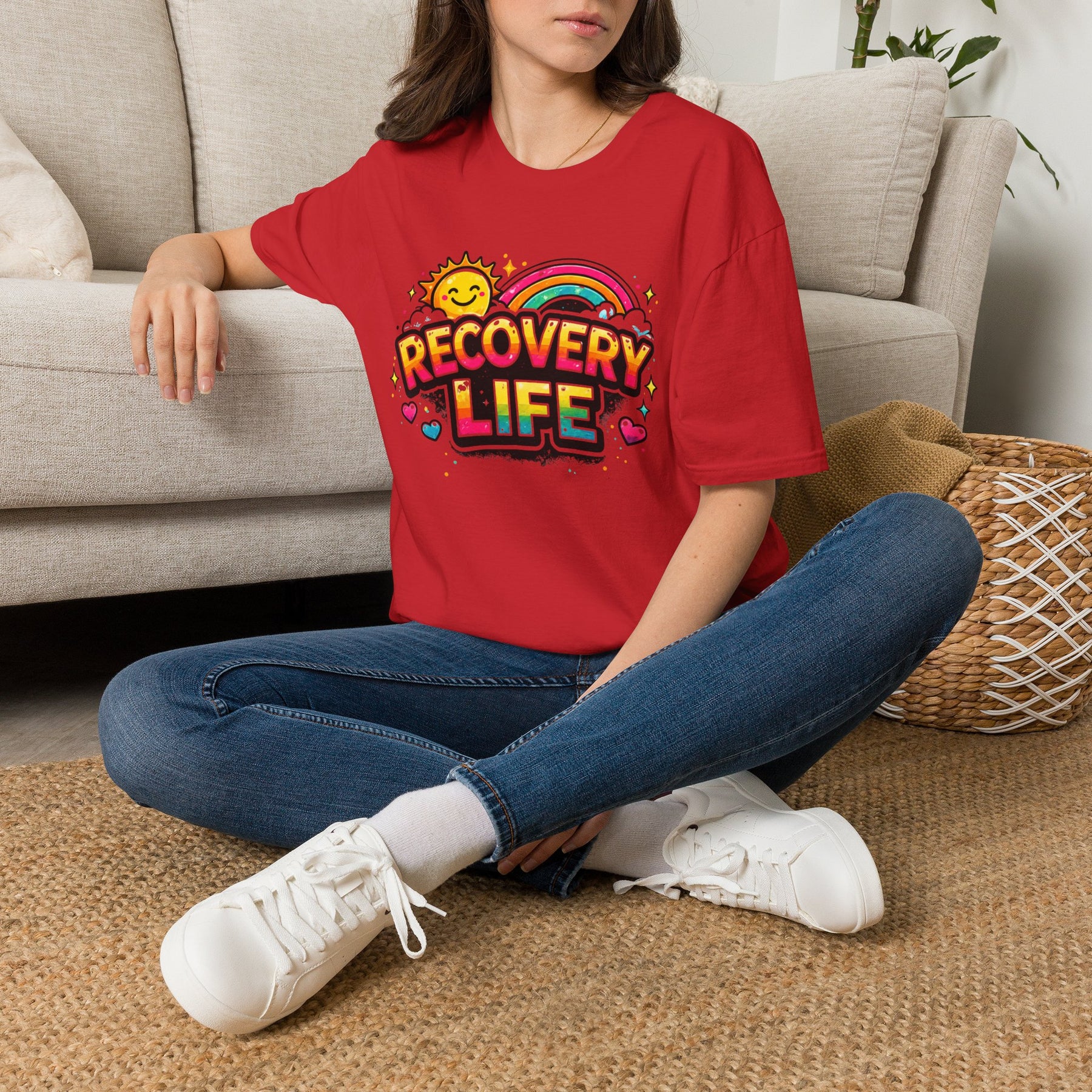 Recovery Life T-Shirt | Colorful Sobriety & Addiction Recovery Inspirational Tee – DPR Recovery Tee