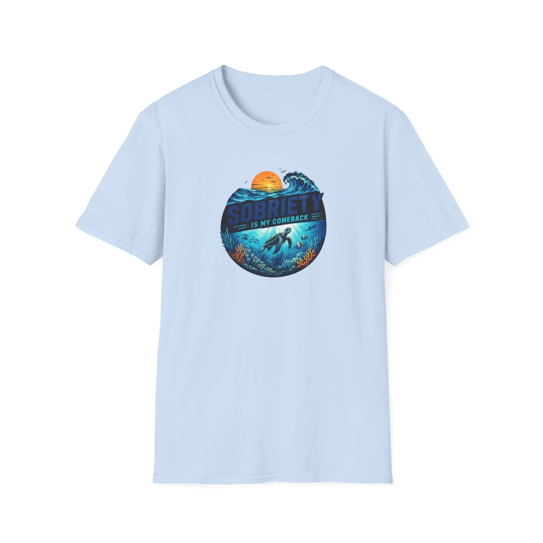 Sobriety Is My Comeback – Ocean Recovery Tee – DPR Recovery Tee