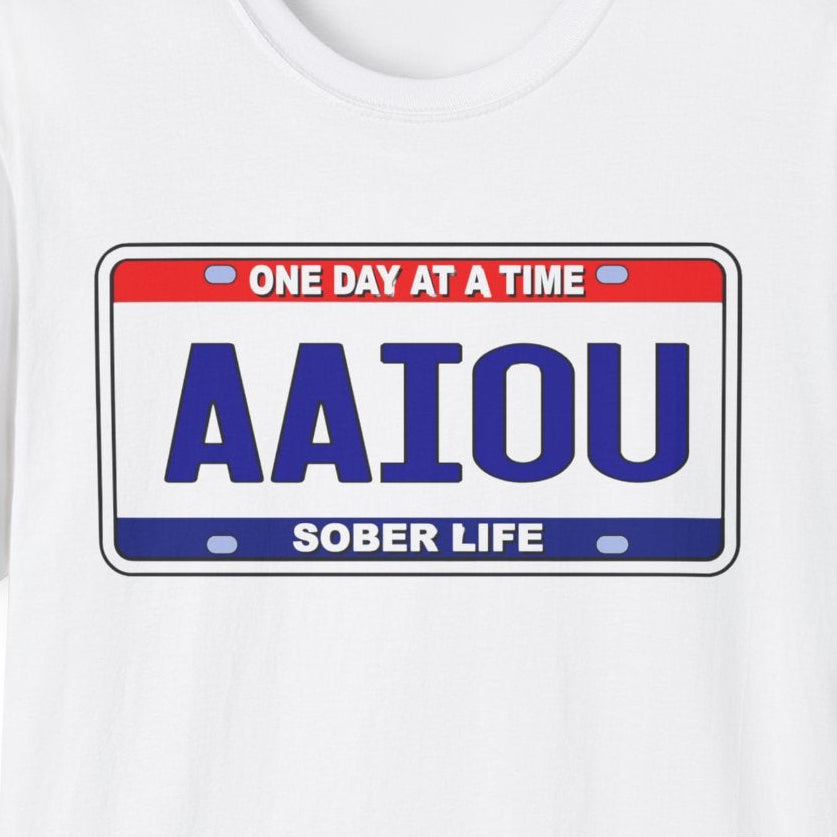 One Day at a Time – AAIOU Sober Life Recovery Tee