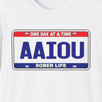 One Day at a Time – AAIOU Sober Life Recovery Tee
