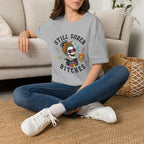 Still Sober Bitches Skeleton Coffee Cup Recovery T-Shirt