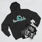 Recovery Life Wave Hoodie – Ocean-Inspired Sobriety & Addiction Recovery Sweatshirt